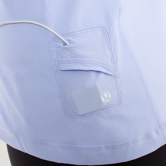 Lululemon Run Switch Back 1/2 Zip Long Sleeve Lavender Dusk Heathered 8 #W3278S - Picture 13 of 15